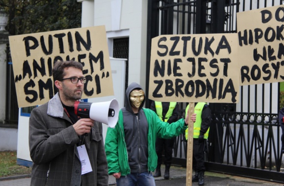 Polski artysta w obronie rosyjskiej sztuki i wolności słowa!