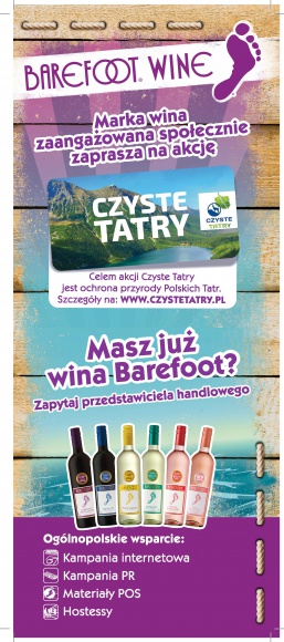 Barefoot Wine wspiera Stowarzyszenie Czysta Polska w akcji „Czyste Tatry”