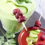 Zielony smoothie z żurawiną