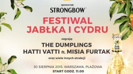 FESTIWAL JABŁKA I CYDRU NAD WISŁĄ W WARSZAWIE Styl życia, LIFESTYLE - Festiwal Jabłka i Cydru odbędzie się 30 sierpnia w klubokawiarni Plażowa w Warszawie. Wspaniałe podsumowanie gorącego lata będzie miało smak jabłek we wszystkich możliwych postaciach. Wyłącznym sponsorem wydarzenia jest marka cydru Strongbow.