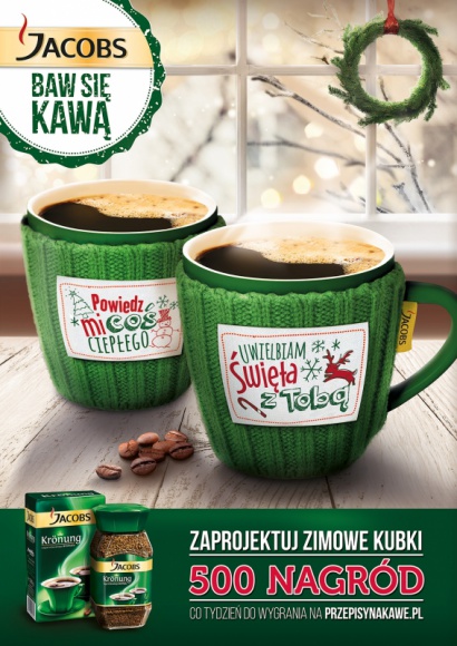 Świąteczna odsłona projektu Jacobs Baw się kawą! Styl życia, LIFESTYLE - Tej zimy Jacobs pragnie Cię wyręczyć, by nawet w świątecznej gonitwie każdy mógł znaleźć chwilę dla siebie. Usiądź więc wygodnie, zaparz kubek gorącej kawy, a następnie stwórz jedyny w swoim rodzaju upominek.