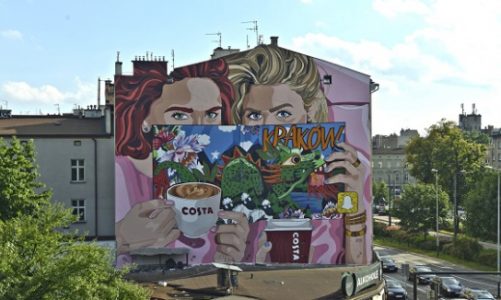 Smok w sercu Krakowa na urodziny COSTA COFFEE