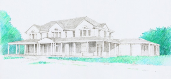 Amerykańska rezydencja, z domieszką mięty Styl życia, LIFESTYLE - Sala balowa mieszcząca do 300 gości, kryształowe żyrandole i miętowe detale wykończenia. Na zewnątrz basen, 450-metrowy namiot i ogród pełen mięty.