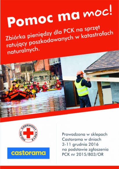 Pomoc ma moc – Castorama wspiera Polski Czerwony Krzyż