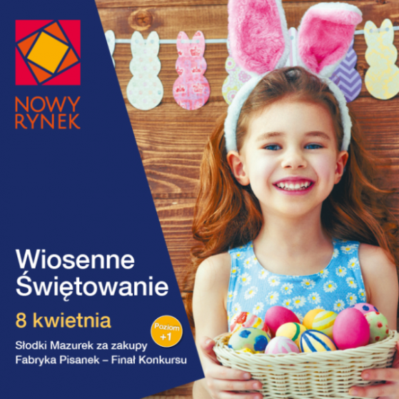 Świąteczne mazurki za zakupy i warsztaty dla rodzin Styl życia, LIFESTYLE - 200 bezpłatnych mazurków wielkanocnych za zakupy, dekorowanie jajek, przygotowywanie ozdób na stoły, wielki finał konkursu „Fabryka pisanek”. 8 kwietnia, z okazji zbliżających się świąt, Nowy Rynek zorganizuje liczne atrakcje dla rodzin. Wstęp wolny.