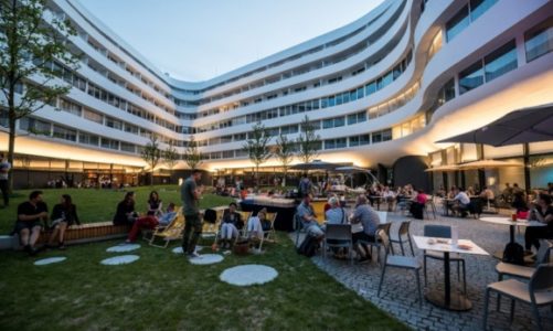 Otwarcie zielonego patio w centrum Wrocławia