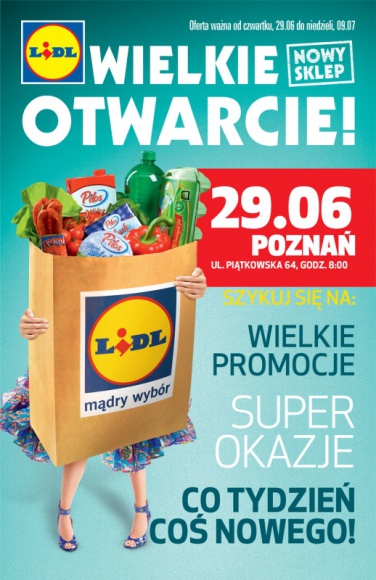 NOWY SKLEP LIDL PRZY UL. PIĄTKOWSKIEJ