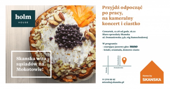 Koncert NUNO pod chmurką na Mokotowie Styl życia, LIFESTYLE - Nowi sąsiedzi wprowadzają się na Mokotów i z tej okazji zapraszają jutro na integracyjne wydarzenie dla okolicznych mieszkańców, ale też wszystkich warszawiaków.