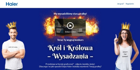 Zostań królem lub królową wysadzania w konkursie marki Haier