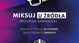 POSZUKIWANI I POSZUKIWANE! "MIKSUJ U ŹRÓDŁA" Styl życia, LIFESTYLE - Na dorocznej mapie wydarzeń poświęconych profesjonalizacji środowiska barmańskiego szczególne miejsce zajmuje program "Shake It Up". Jest on organizowany od ponad 6 lat przez markę ABSOLUT.