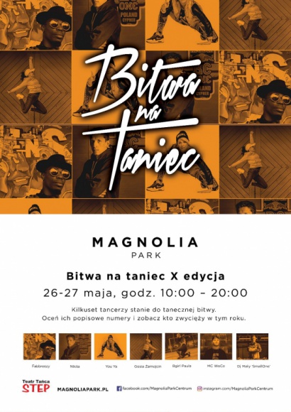 Przygotujcie się do boju! Nadchodzi X edycja Bitwy na Taniec Styl życia, LIFESTYLE - Kilkuset uczestników, fantastyczna muzyka i emocjonujące pojedynki przed nowymi jurorami. Zapraszamy na roztańczony weekend w Magnolia Park. 26 i 27 maja Bitwa na Taniec wyłoni najlepszych tancerzy w kategorii street dance i hip hop. Bądź z nami i kibicuj swoim faworytom!