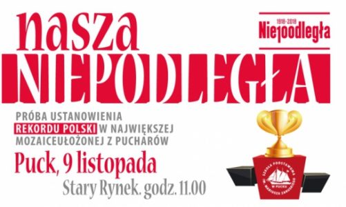 W Pucku ułożą największą mozaikę z pucharów z okazji 100 lecia Niepodległości
