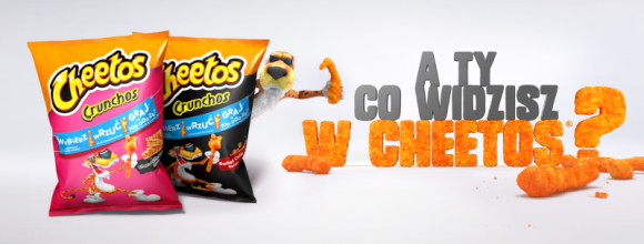 A Ty, co widzisz w Cheetos? Nowe Cheetos Crunchos i 100 000 zł Styl życia, LIFESTYLE - Marka Cheetos proponuje konsumentom niecodzienną zabawę, a jednocześnie możliwość grania o 100 000 zł! Muzeum Cheetos to jedyne w swoim rodzaju miejsce, w którym na pokaz wystawione mogą zostać prawdziwe chrupki Cheetos Crunchos.