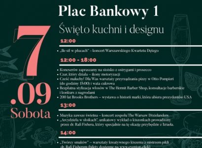 Święto kuchni i designu na Placu Bankowym 1