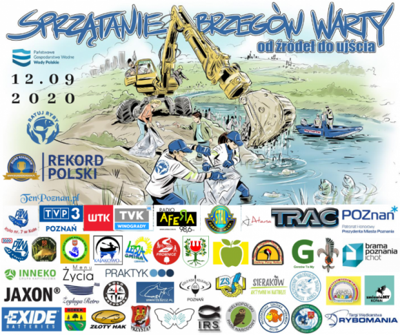 Będą ustanawiać Rekord Polski w lekcji ekologii i sprzątać brzegi rzeki Warty Styl życia, LIFESTYLE - VI Sprzątanie Brzegów Warty od źródeł do ujścia 2020 - rusza już 12 września 2020 roku. Będziemy tworzyć wielką rzekę pozytywnej energii oraz ustanawiać oficjalny Rekord Polski na największą lekcję ekologii w wielu lokalizacjach.