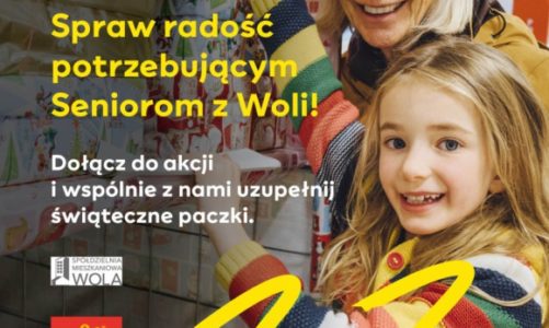 Paczki z prezentami dla seniorów z sąsiedztwa – świąteczna akcja Wola Parku